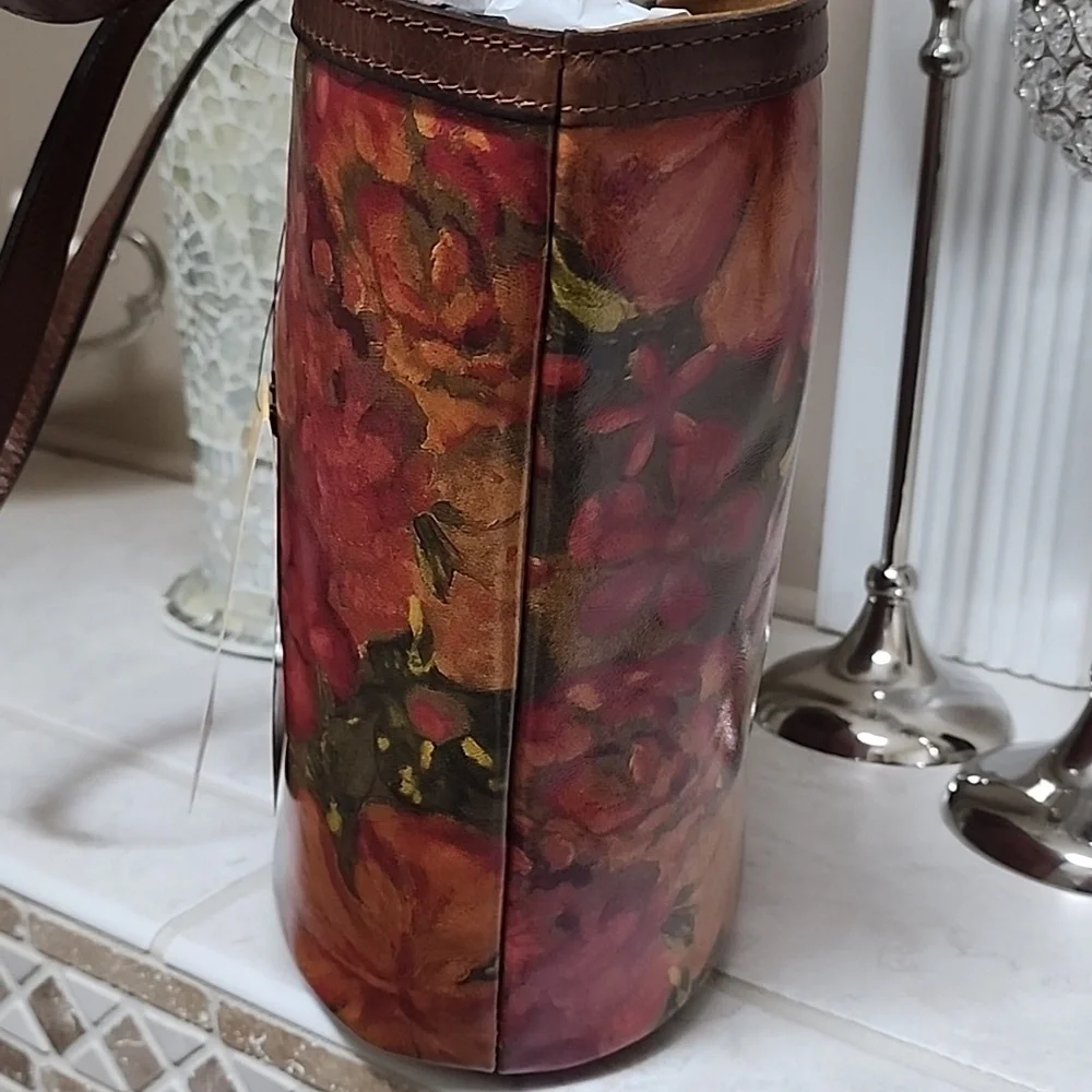 🍁 PATRICIA NASH Marconia Floral Oil Painting Tote 🍁